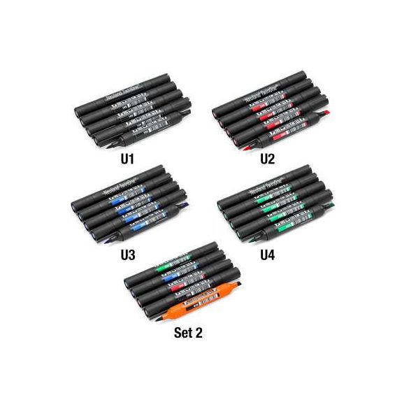 Neuland TwinOne®, vágott- és ecsethegyű, 5 db/szett - Vegyes