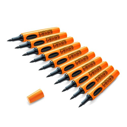 Neuland No.One® Outliner Art ecsethegyű, 0.5-7 mm,   kontúr filctoll szett - 10 db/készlet, fekete elkenődésálló tintával