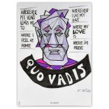 Neuland No.One® Art, ecsethegyű filctoll 0,5-7 mm, 10 db/készlet piros