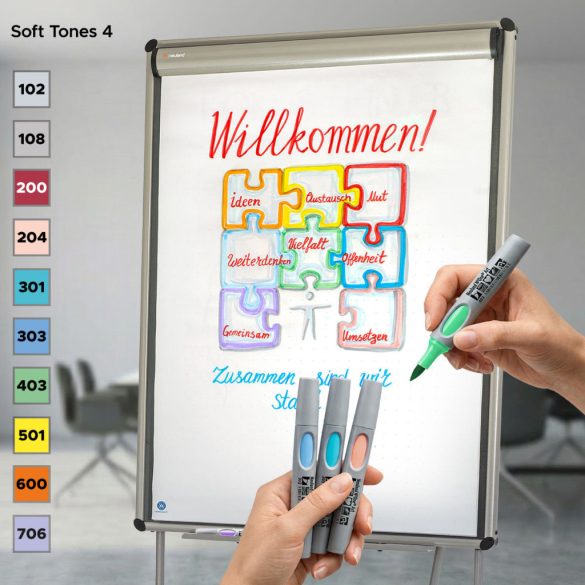 Neuland No.One® Art, brush nib 0,5-7 mm, 5/color sets -  Pink Amethyst