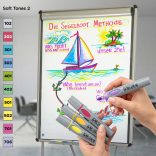 Neuland No.One® Art, brush nib 0,5-7 mm, 5/color sets -  Pink Amethyst