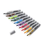 Neuland No.One® Art ecsethegyű, 0.5-7 mm,   filctoll készlet - 10 db/készlet, Élénk színek