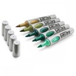 Neuland No.One® Art, brush nib 0,5-7 mm, 5/color sets - Back to Green