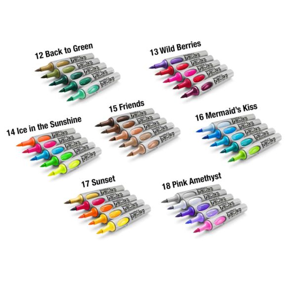 Neuland No.One® Art, brush nib 0,5-7 mm, 5/color sets - Ice in the Sunshine