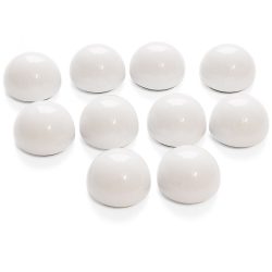 Spherical magnet, Ø 30 mm white, 10/set
