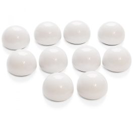 Gömbölyű Mágnes Ø 30 mm, fehér, 10 db / szett