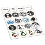 Jelölőpont lapok 20 mm fehér