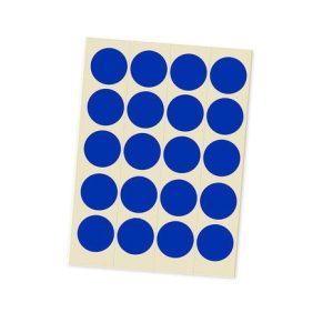 Jelölőpont lapok 20 mm kék