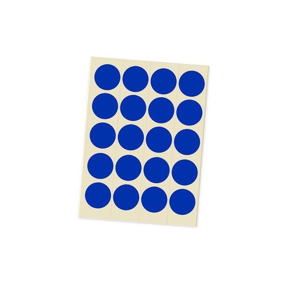 Jelölőpont lapok 20 mm kék