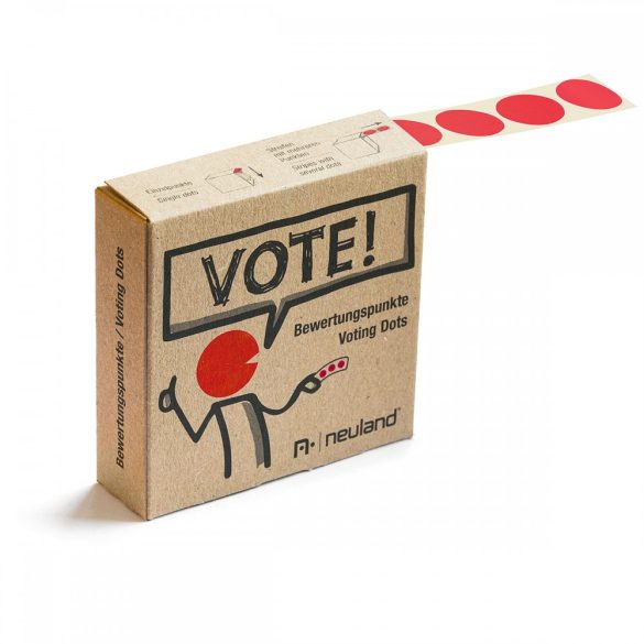 VOTE! Jelölőpont tekercs 20 mm piros