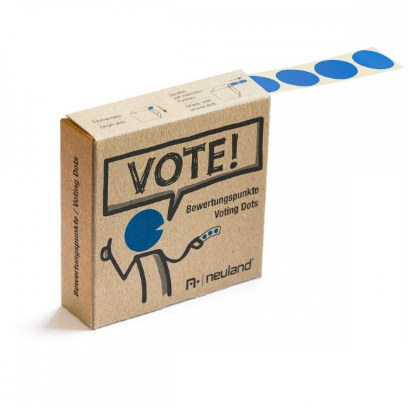 VOTE! Jelölőpont tekercs 20 mm kék