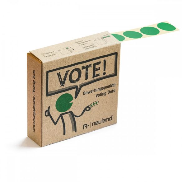 VOTE! Jelölőpont tekercs 20 mm zöld
