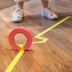 FloorTape, Facilitape® szövet facilitációs szalag, 22.86m x 24mm, fekete színben