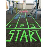 FloorTape, Facilitape® szövet facilitációs szalag, 22.86m x 24mm, fekete színben