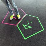 FloorTape, szövet facilitációs szalag, 22.86m x 24mm, kék színben