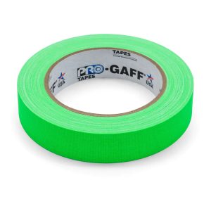 FloorTape, szövet facilitációs szalag, 22.86m x 24mm, neon zöld színben