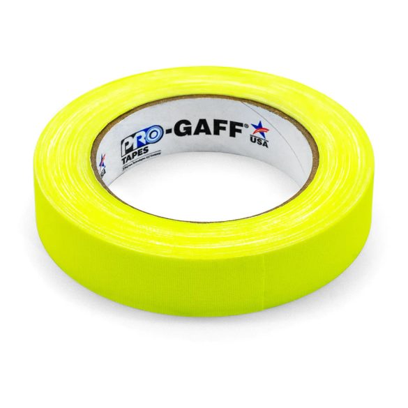 FloorTape, szövet facilitációs szalag, 22.86m x 24mm, neon sárga színben