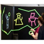 WallTape facilitációs szalag, 50 m x 24 mm, fekete színben 