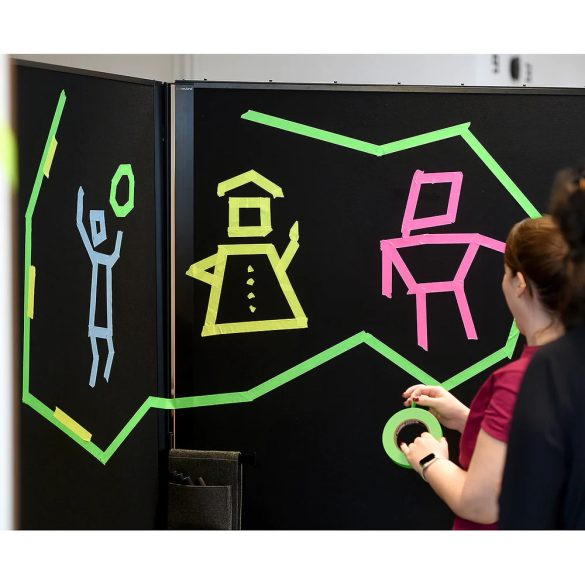 WallTape facilitációs szalag, 50 m x 24 mm, fekete színben 