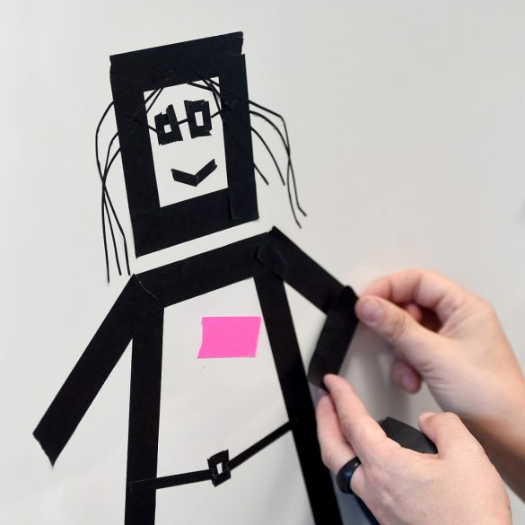 ContourTape, special black facilitation tape, 17 m long, various widths 