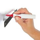 Mágneses vonalzó fekete 52,5 cm