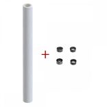 Papírtartó henger pinboard papírhoz, fehér