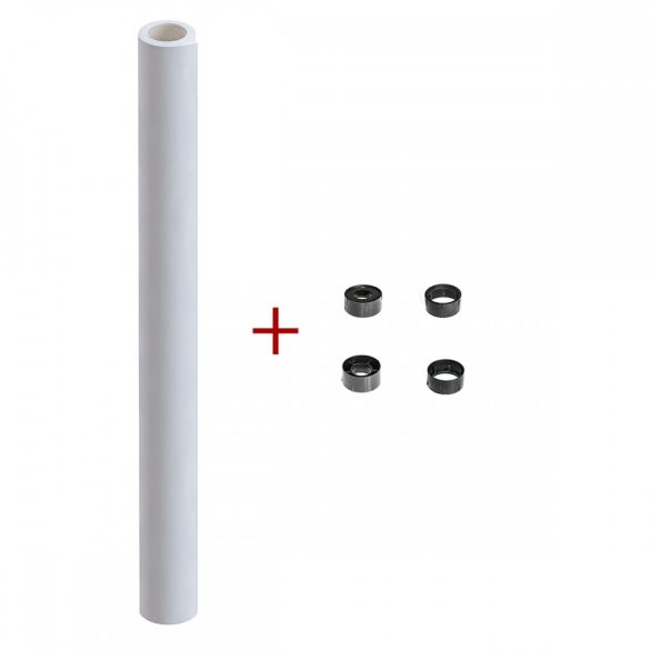 Papírtartó henger pinboard papírhoz, fehér