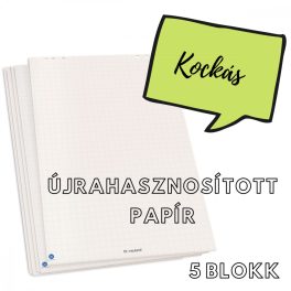 FlipChart papír kockás újrahasznosított - 5 blokk