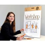 Mini FlipChart paper, white with crosshair print