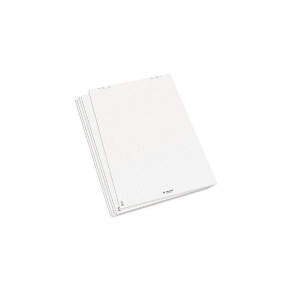 FlipChart papír fényes fehér jelölőkeresztes - 5 blokk