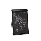 Mini FlipChart papír TableTop-hoz/TopChart-hoz, fekete 5 blokk/doboz
