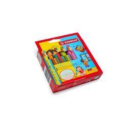   STABILO® woody DUO vastag művészi színes ceruza, viaszkréta és akvarell egyben - 5 db-os szett
