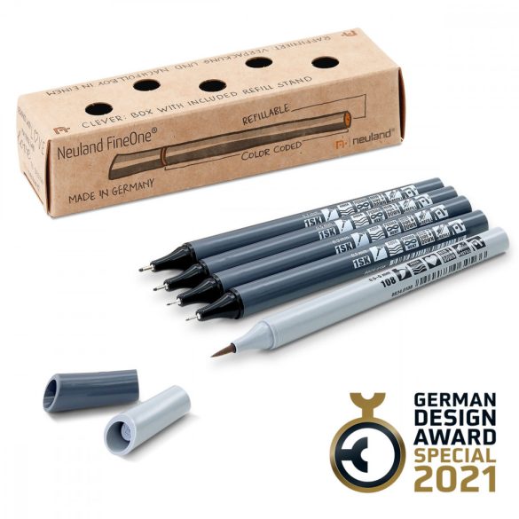 Neuland FineOne®, 5/color sets - Set No. 19 Sketch+Shad