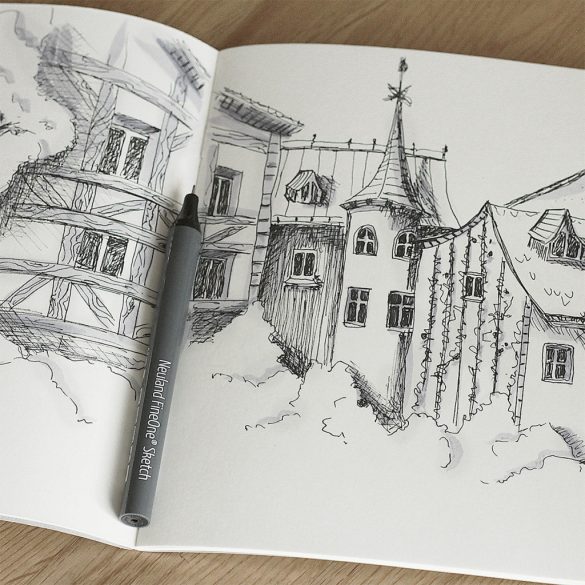 Neuland FineOne® Sketch tűhegyű tusfilc, 5db/szett,  No.19 Sketch+Shade - MEGÚJULT