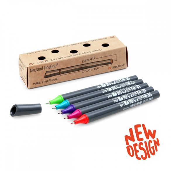 Neuland FineOne® Sketch tűhegyű tusfilc, 5db/szett, No. 23 Bold Colors, 88222995