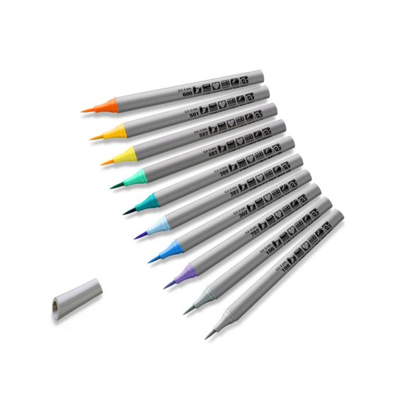 Neuland FineOne® Art, ecsethegyű filctoll, 10 db / szett Vegyes színek