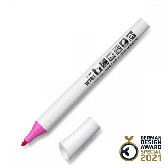 Neuland FineOne® Whiteboard, kerek hegyű, 1 mm – W701 pink
