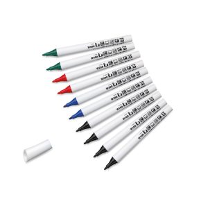 Neuland FineOne® Whiteboard, kerek hegyű, 10 db/szett, Alapszínek