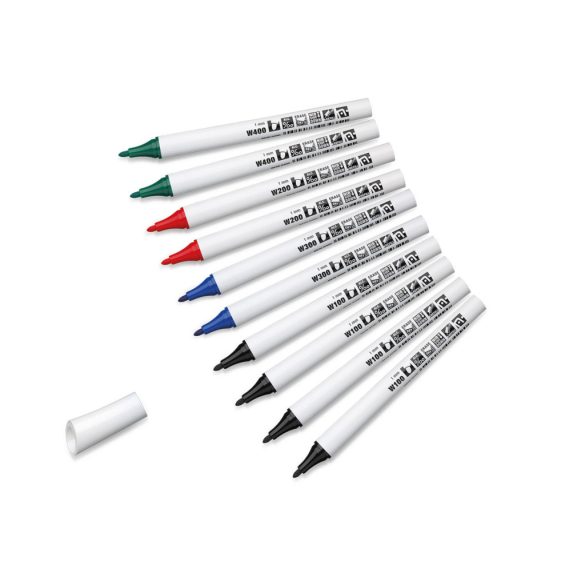 Neuland FineOne® Whiteboard, kerek hegyű, 10 db/szett, Alapszínek