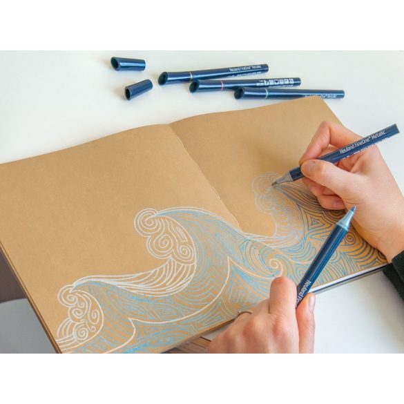 Neuland FineOne® Metallic, kerek hegyű 1 mm – M105, kék