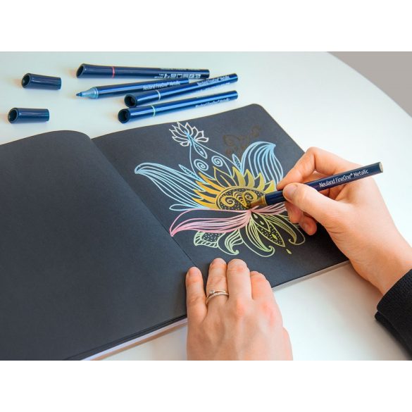 Neuland FineOne® Metallic, kerek hegyű 1 mm – M125, piros